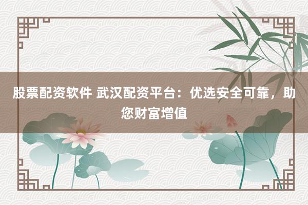 股票配资软件 武汉配资平台：优选安全可靠，助您财富增值